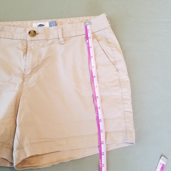 Old Navy Khaki Shorts Womens Stretch Size 6 - Picture 6 of 7